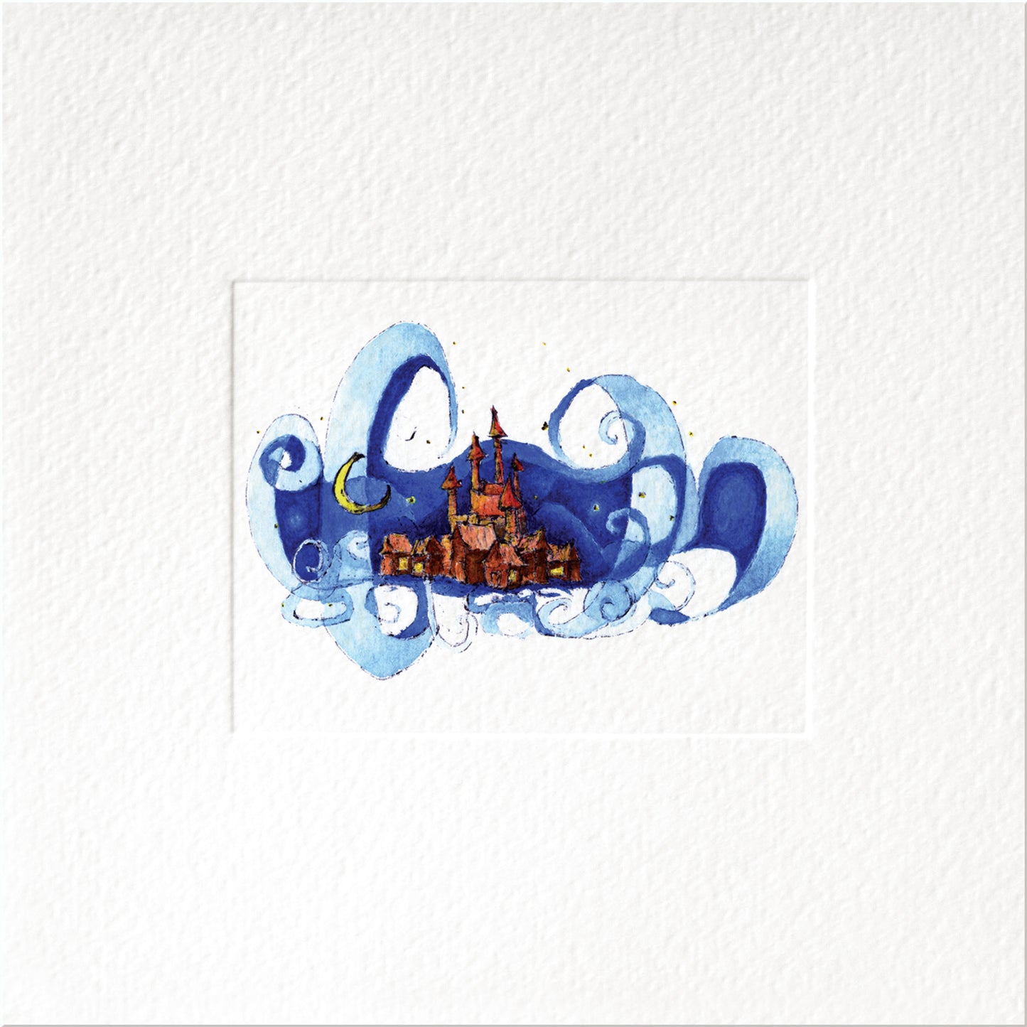 Enchanted Night — Christmas art greeting card by Studio VLKNV