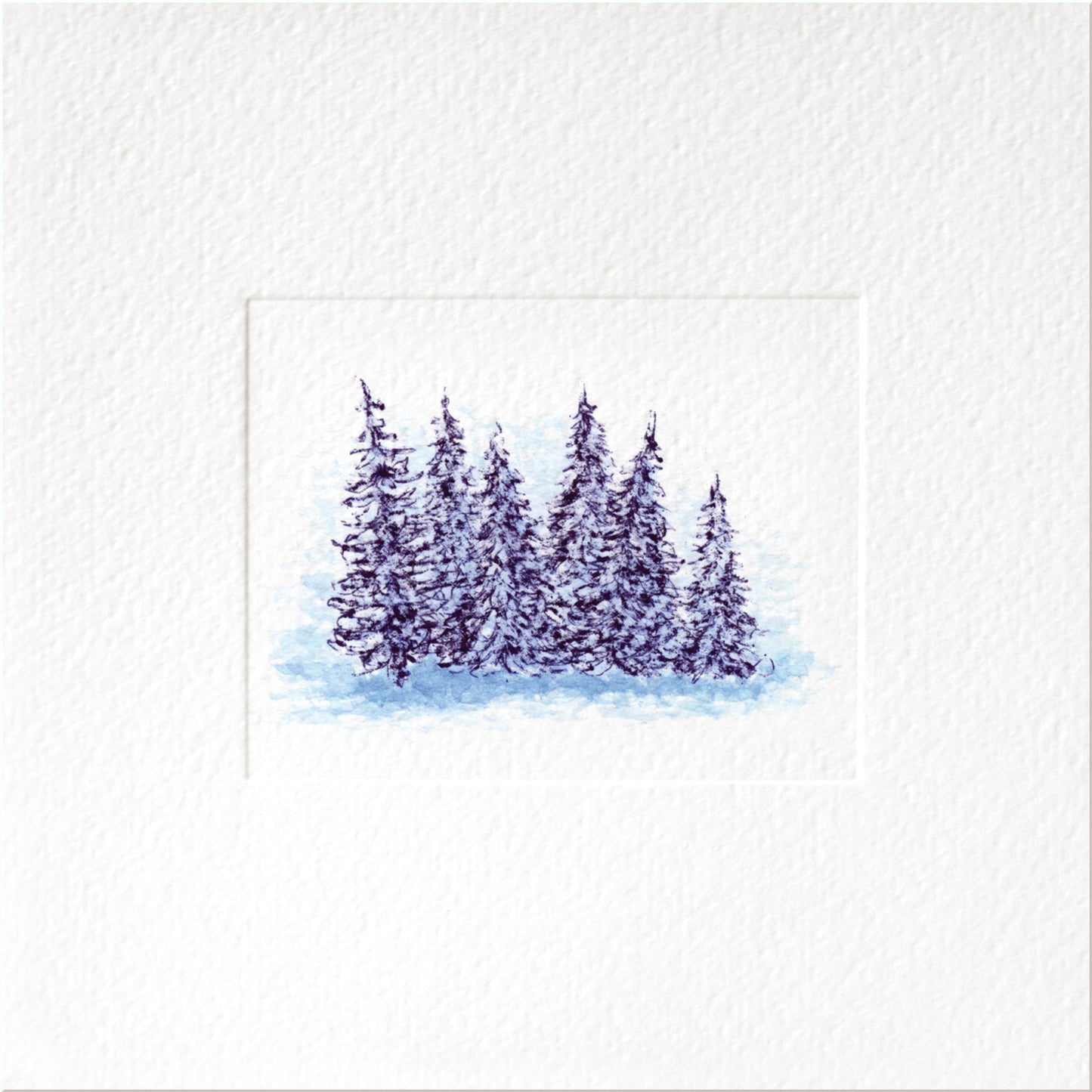 Forest — Christmas art greeting card by Studio VLKNV