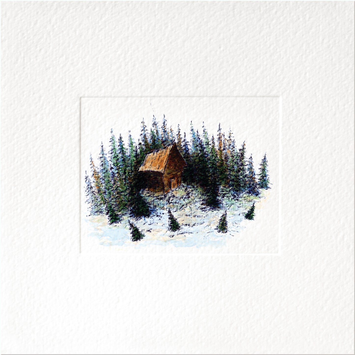 Morning — Christmas art greeting card by Studio VLKNV