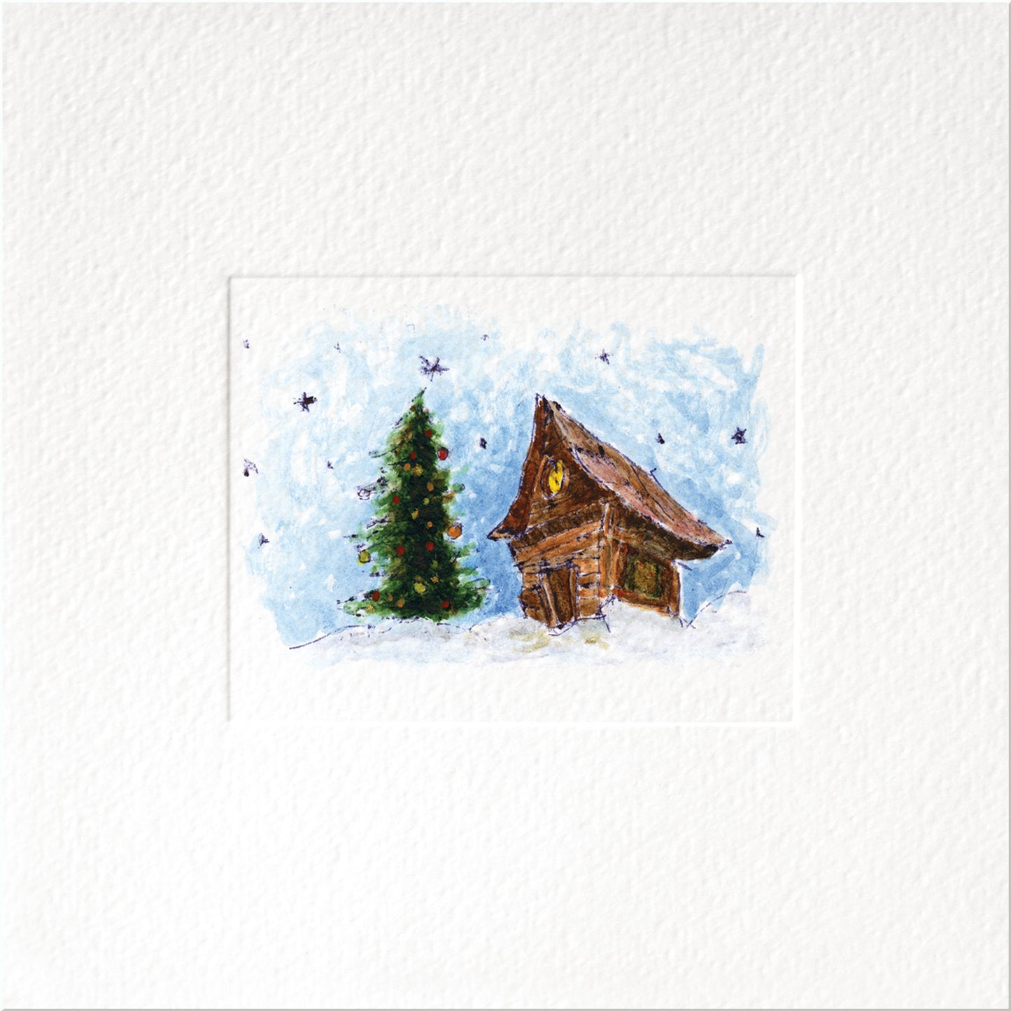 Joy — Christmas art greeting card by Studio VLKNV