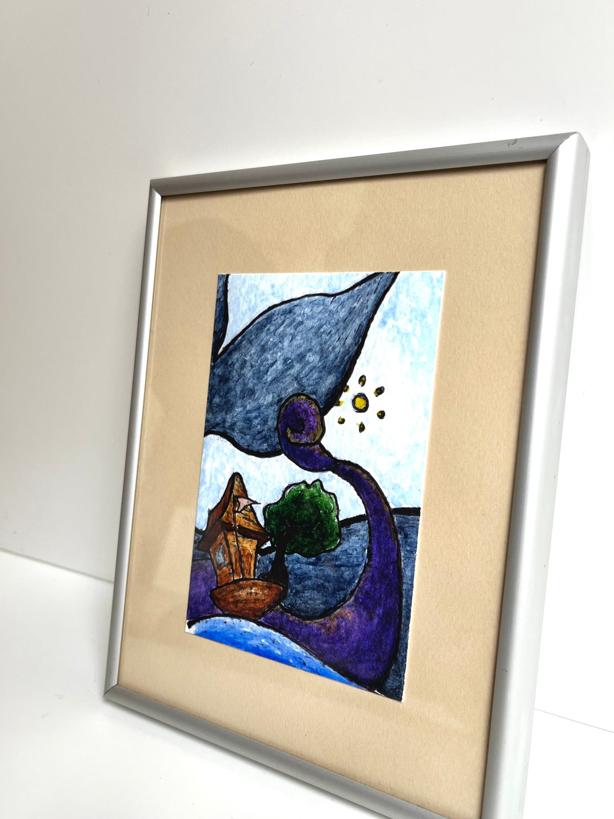 Trust — hand-painted watercolor greeting card, Sea collection