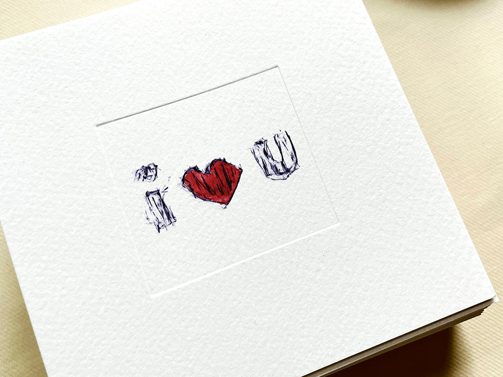 I Love You — collectible framed signed print, Love collection