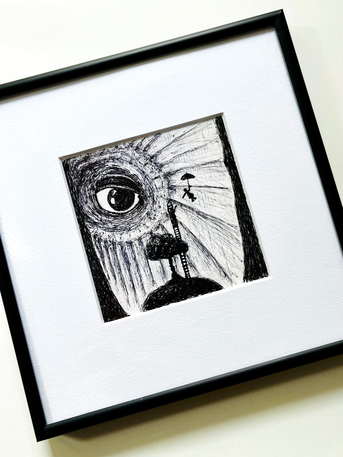 Observer — hand-painted watercolor greeting card, Love collection