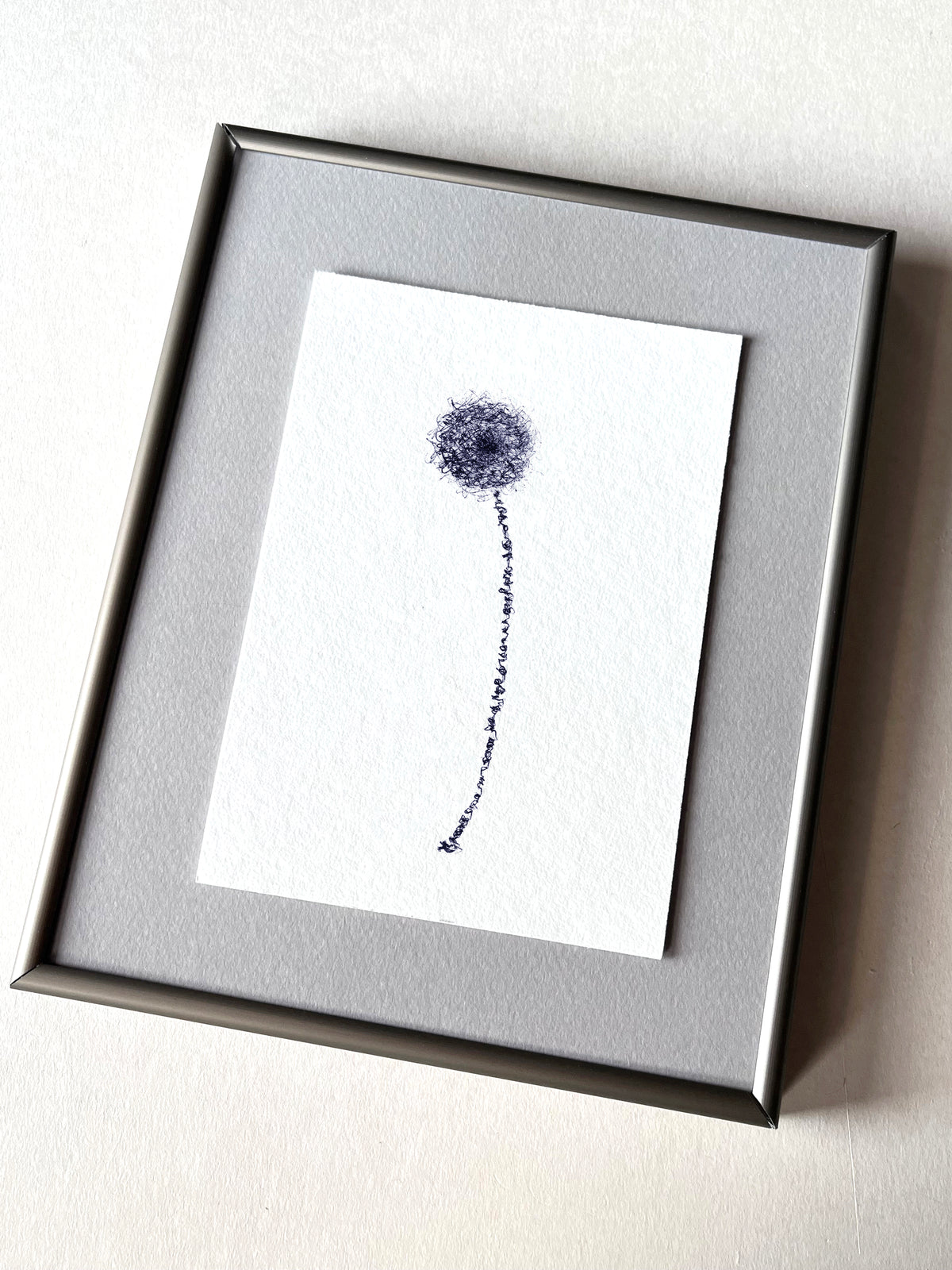 Dandelion — hand-painted watercolor greeting card, Floral collection