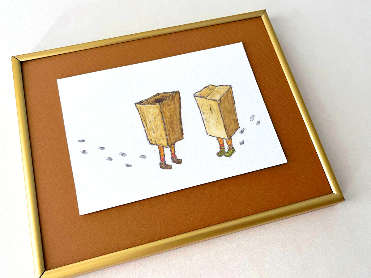 Discover You — hand-painted watercolor greeting card, Love collection