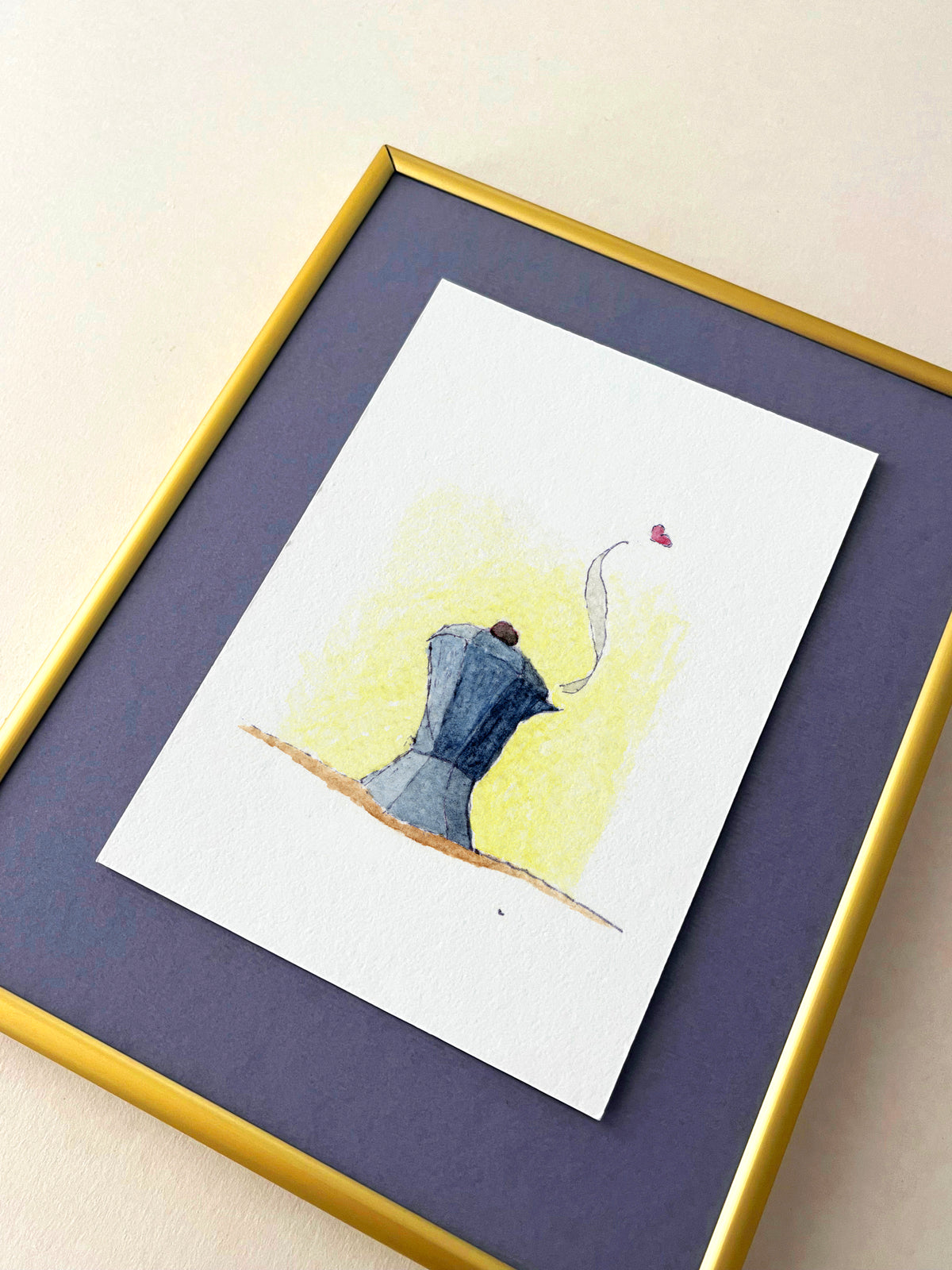 Aroma — hand-painted watercolor greeting card, Misfits collection
