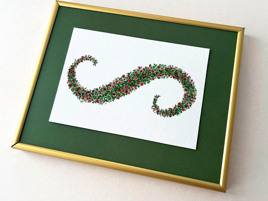 Infinity 2 — collectible framed signed print, Floral collection