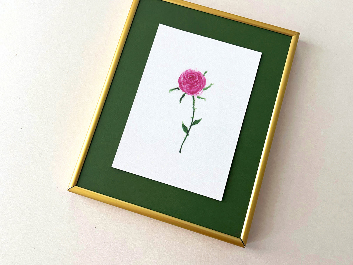 Fine Rose — collectible framed signed print, Floral collection