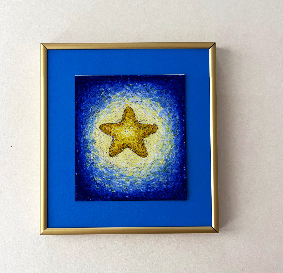 Guiding Star — hand-painted watercolor greeting card, Misfits collection