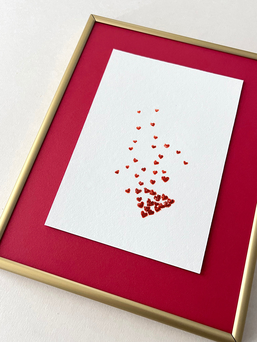Heart of Hearts — hand-painted watercolor greeting card, Love collection