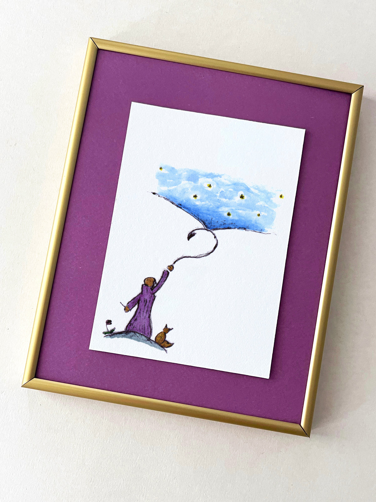 In the Vanguard — hand-painted watercolor greeting card, Misfits collection