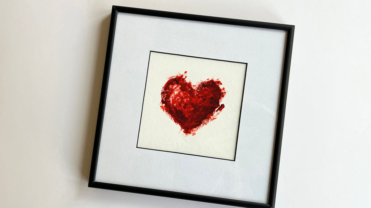 Love — hand-painted watercolor greeting card, Love collection