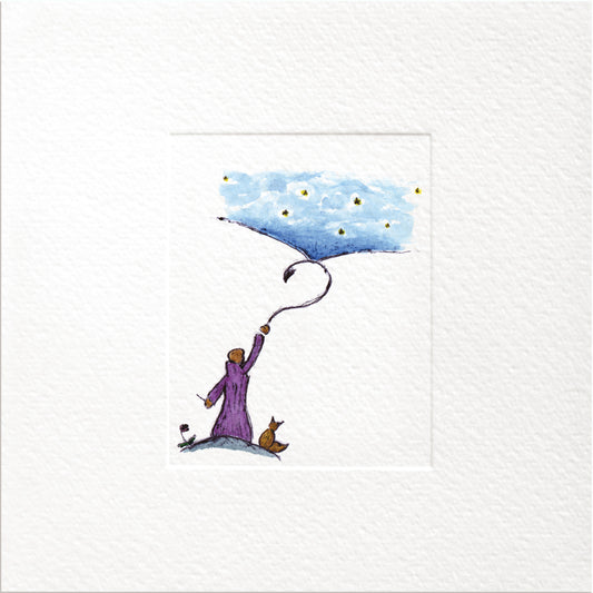 In the Vanguard — original ink and watercolor greeting card by Studio VLKNV