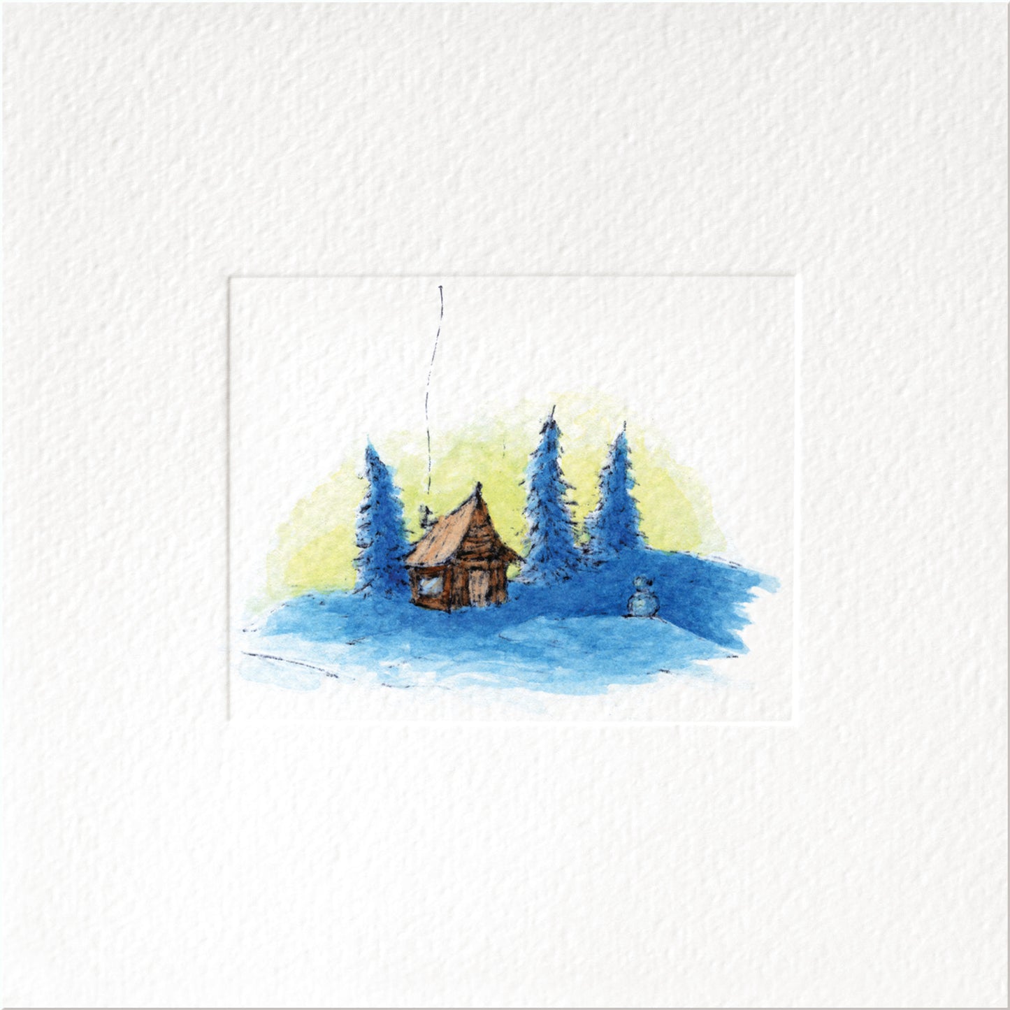 Dawn — Christmas art greeting card by Studio VLKNV