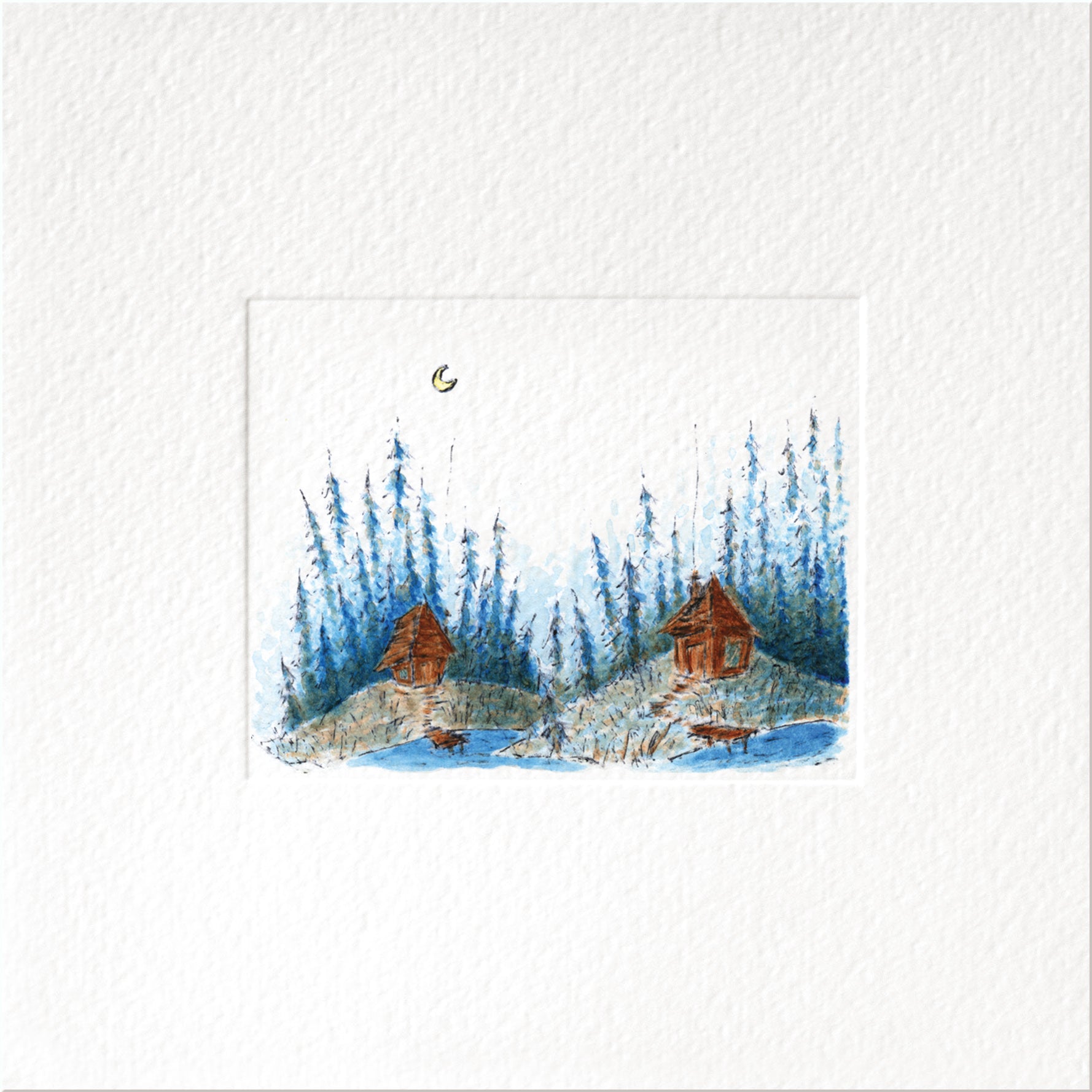 Frost — Christmas art greeting card by Studio VLKNV