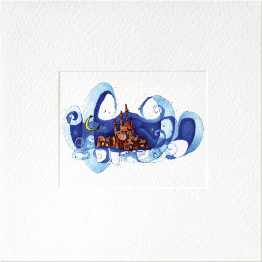 Enchanted Night — Christmas art greeting card by Studio VLKNV