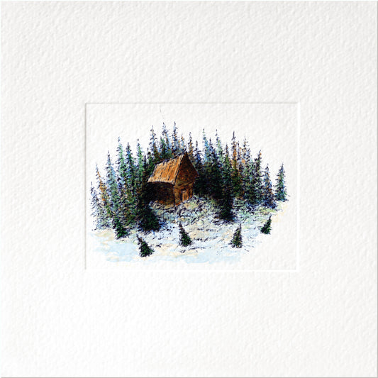 Morning — Christmas art greeting card by Studio VLKNV