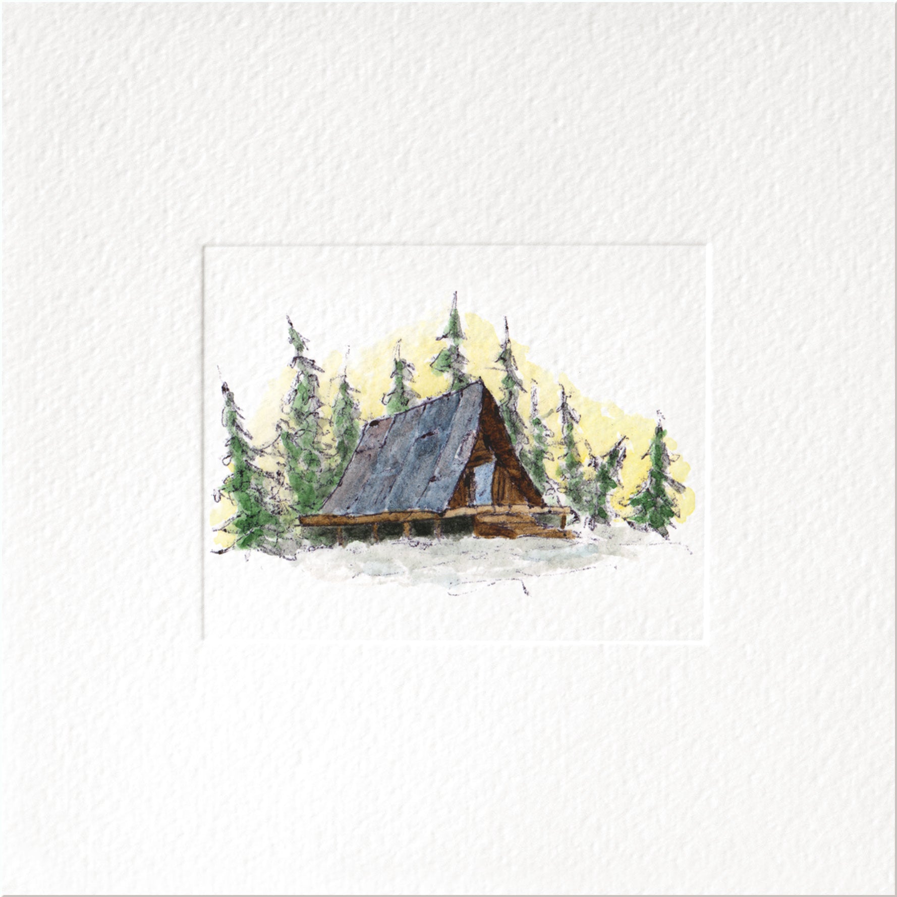Warmth — Christmas art greeting card by Studio VLKNV