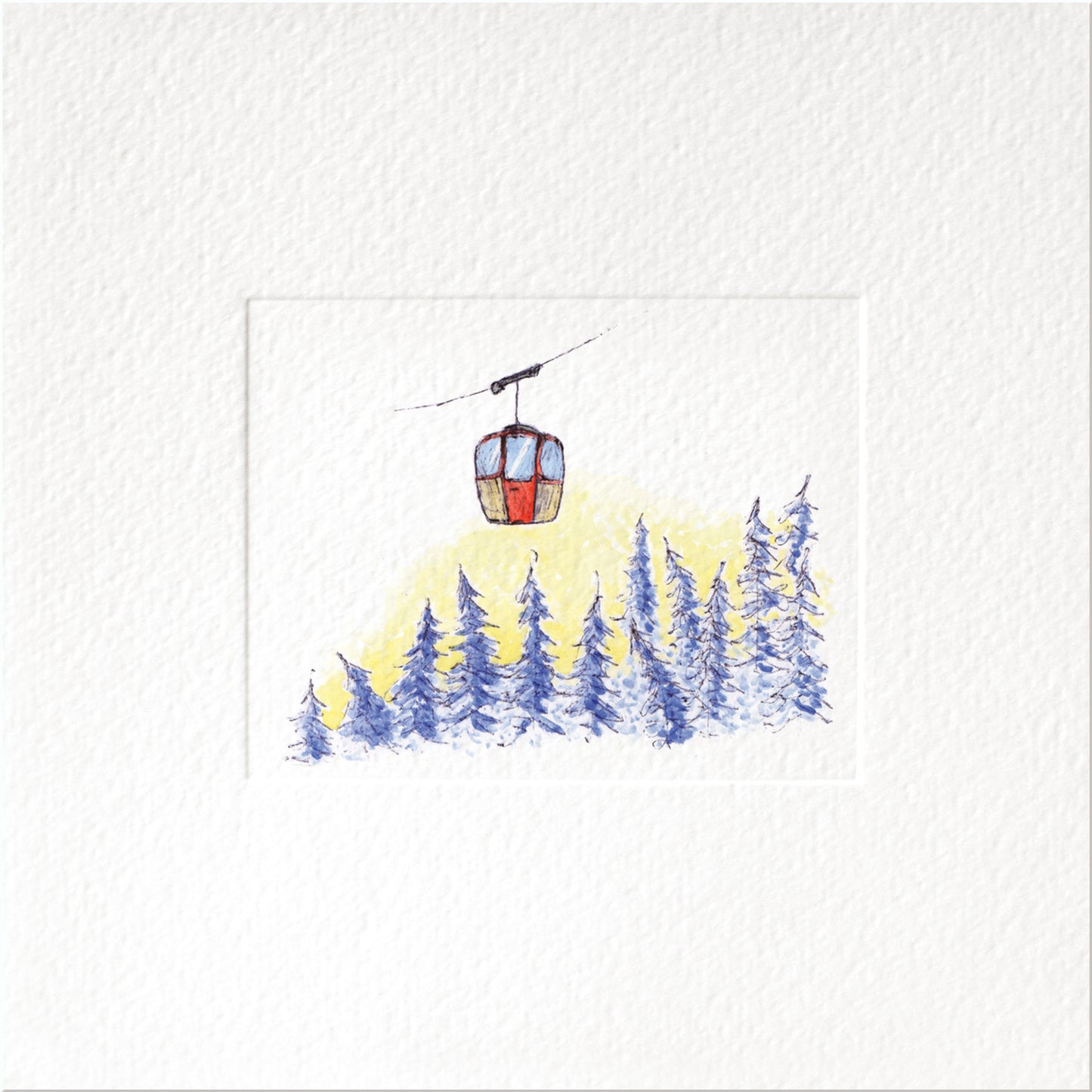 Upward — Christmas art greeting card by Studio VLKNV