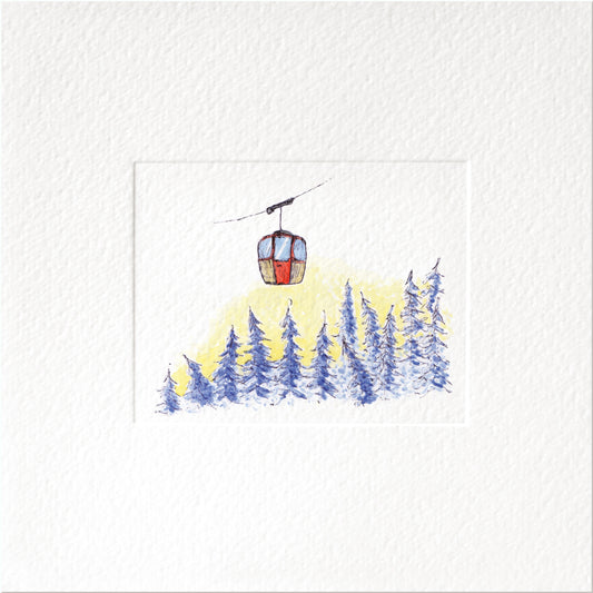 Upward — Christmas art greeting card by Studio VLKNV