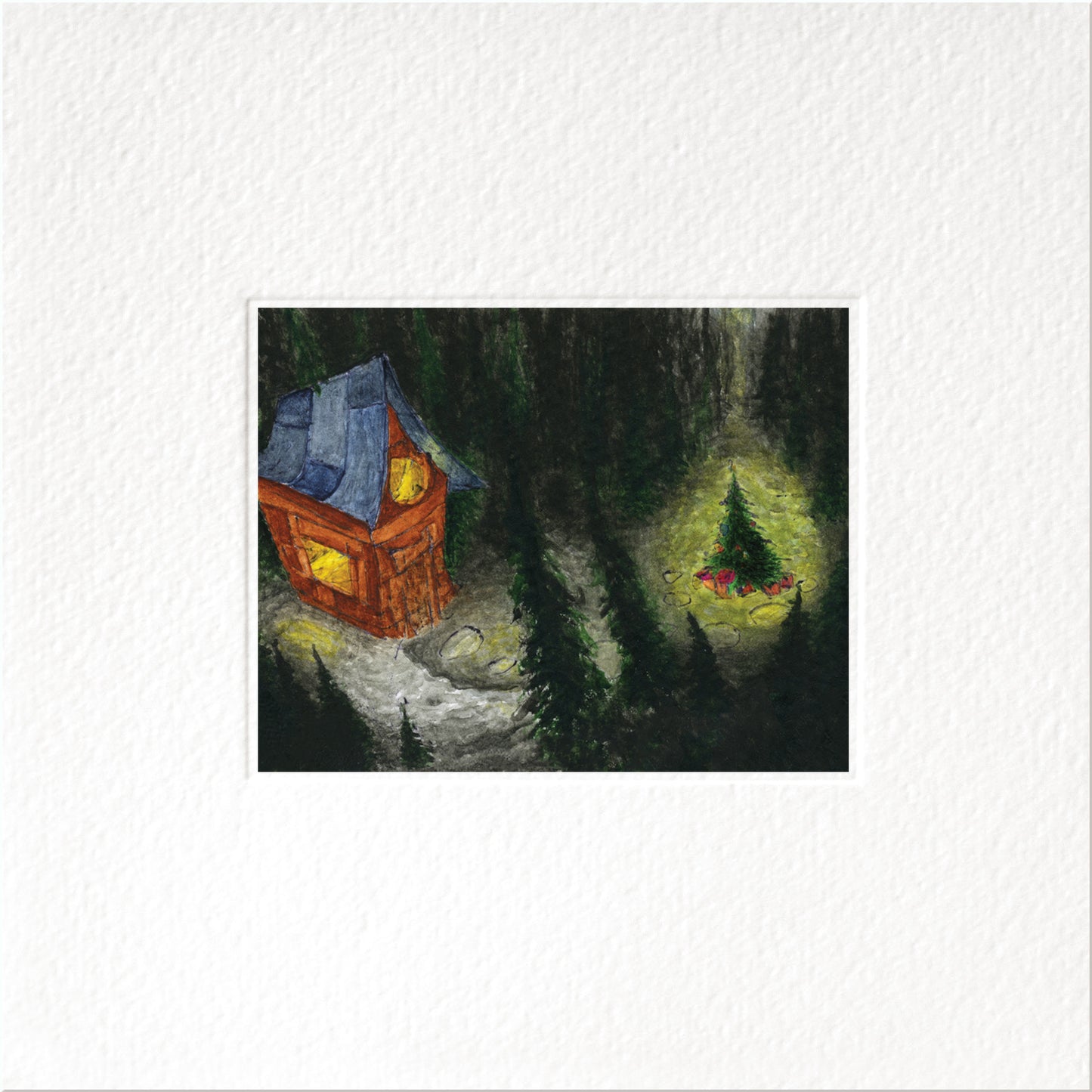 Wonder — Christmas art greeting card by Studio VLKNV