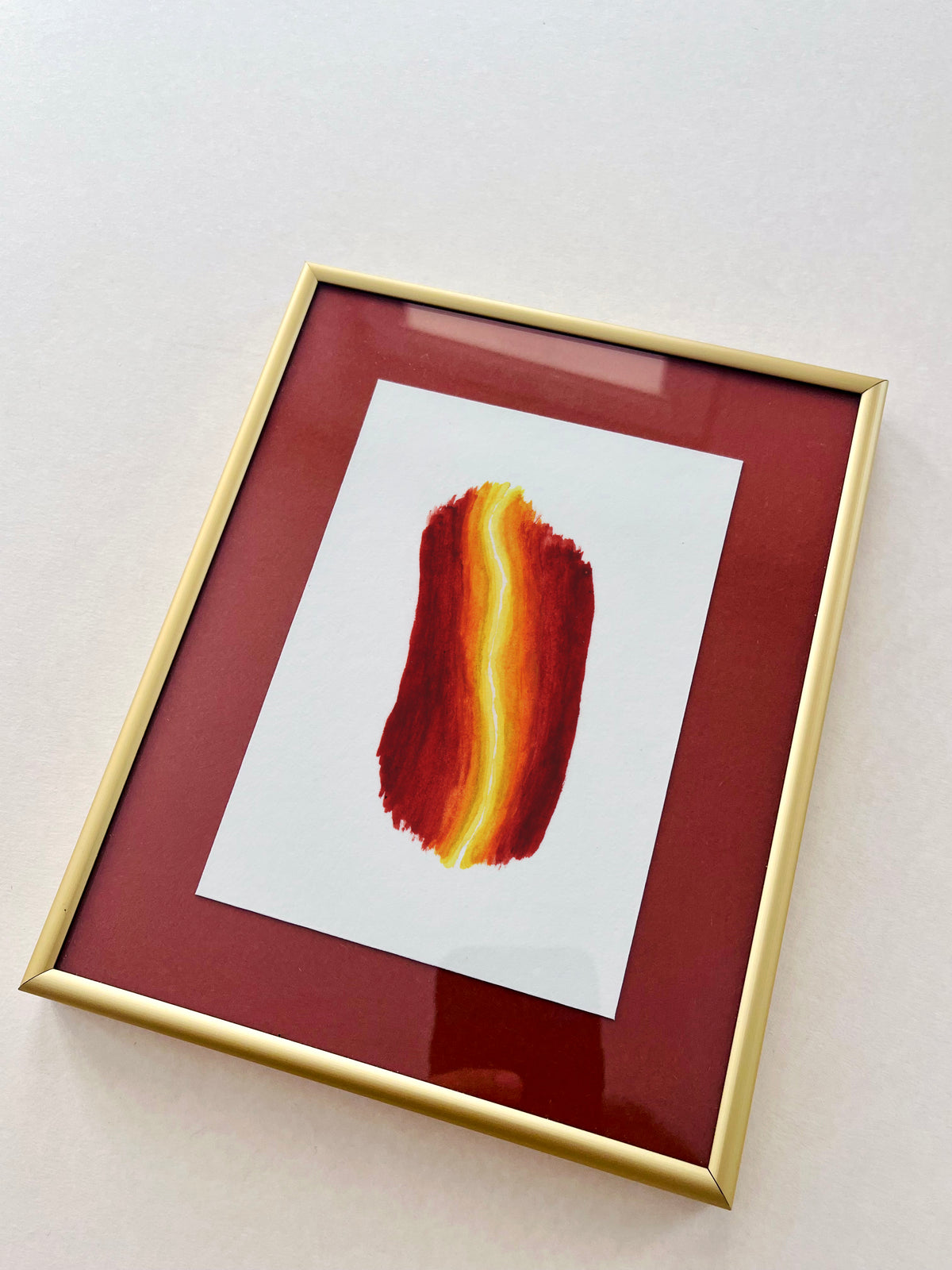 Lightning — hand-painted watercolor greeting card, Zen collection