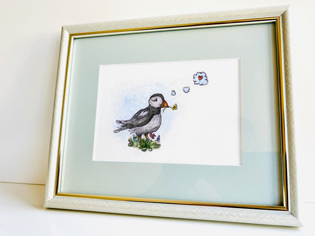 Tenderness — hand-painted watercolor greeting card, Love collection